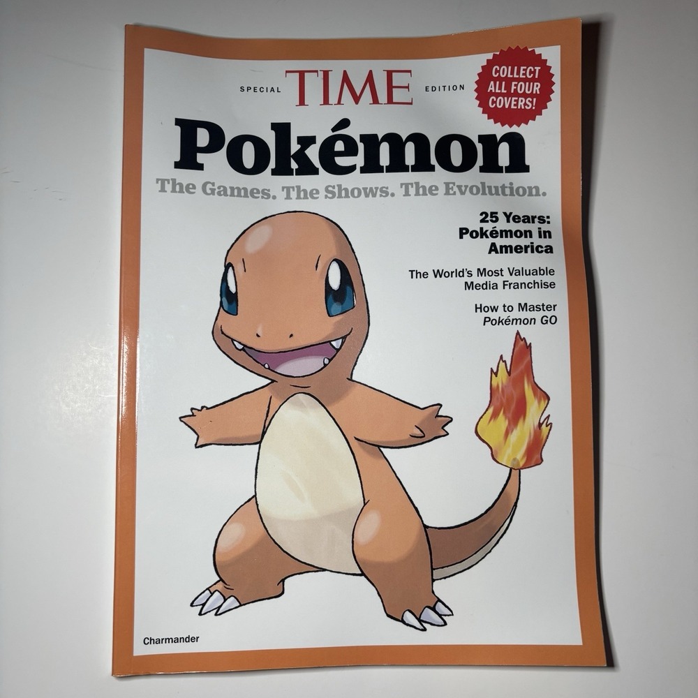 Pokemon Charmander Cover Time Magazine Special Edition 25 Years Of Pokemania